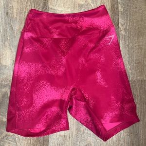 Gymshark hot pink biker shorts